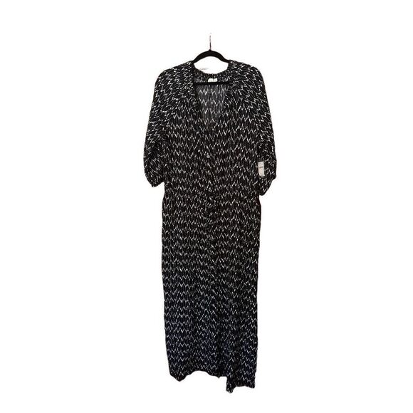 NWT Gap Print Maxi Shirtdress Summer Beach Swim Coverup - Picture 3 of 9